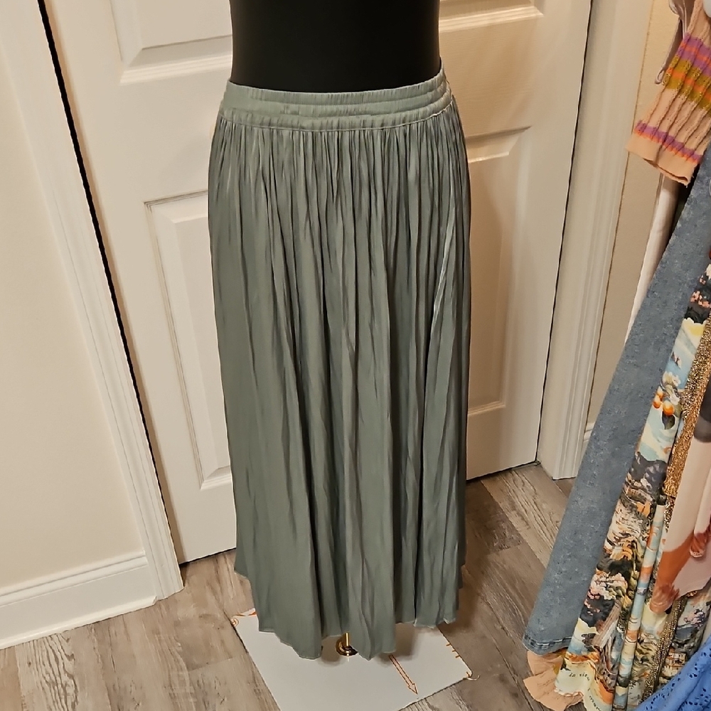 Mango Elegant Gray Maxi Skirt